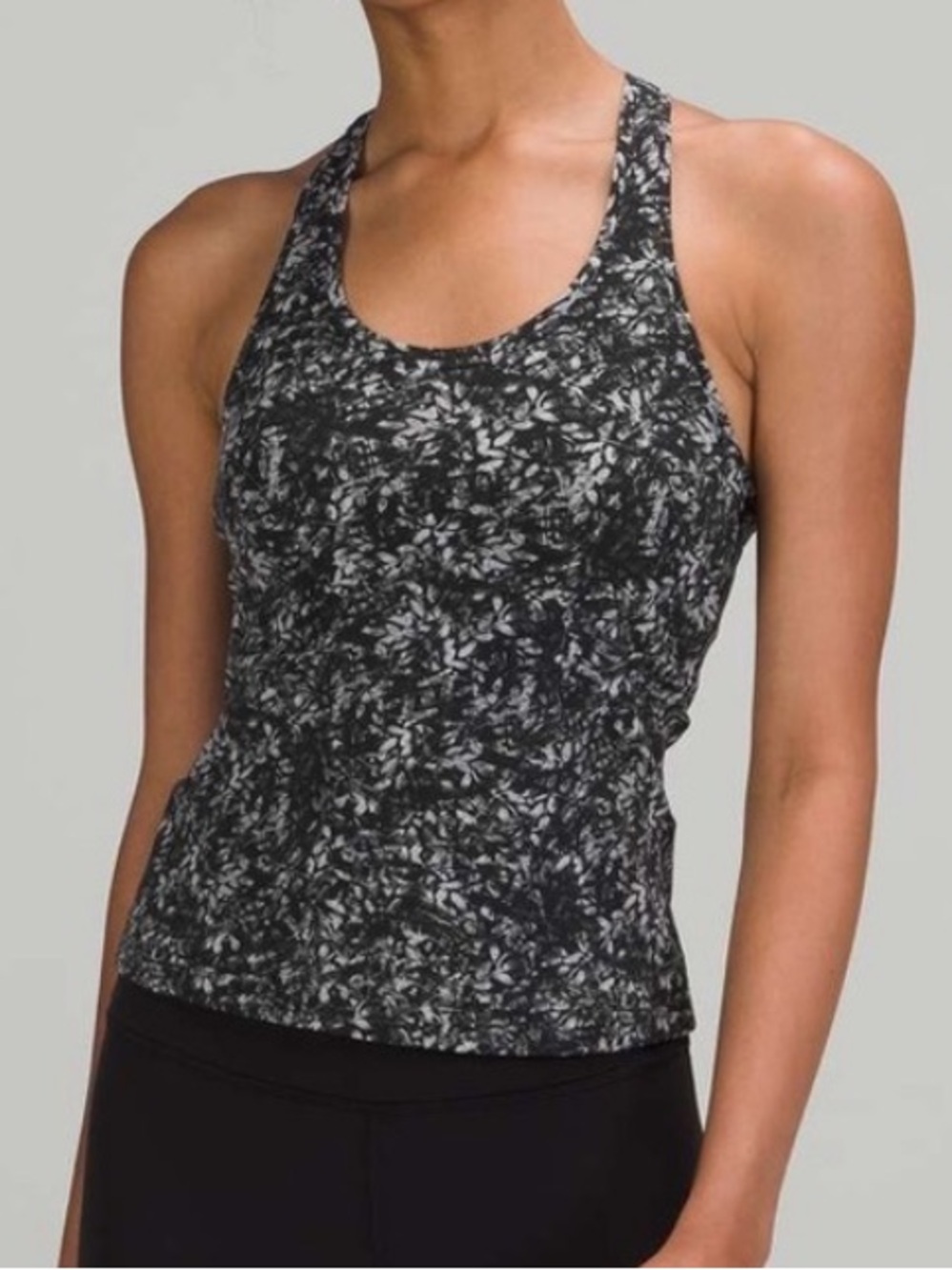 Lululemon Cool Racerback Race Length Tank Top Blossom Overlay Starlight Multi